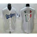 Los Angeles Dodgers #17 Shohei Ohtani Mexico White Jereymy Cool Base Stitched Jersey 2