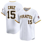 Pittsburgh Pirates #15 Oneil Cruz White Jereymy Home Limited Player Jersey