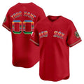 Custom Boston Red Sox Mexico Vapor Premier Limited Jersey ¨C Red Jereymy