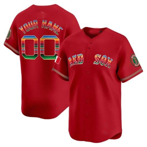 Custom Boston Red Sox Mexico Vapor Premier Limited Jersey ¨C Red Jereymy