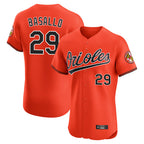 Baltimore Orioles #29 Samuel Basallo Player Orange Jereymy Limited Elite Home Game Stitched Jerseys
