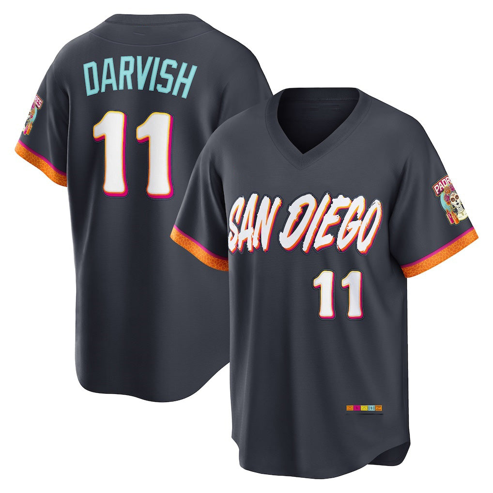 San Diego Padres #11 Yu Darvish Obsidian Jereymy 2026 City Connect Stadium Jersey