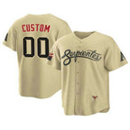 Custom Arizona Diamondbacks Gold Jereymy ACTIVE PLAYER 2021 City Connect Cool Base Stitched Jersey