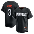 Baltimore Orioles #3 Taylor Ward Player Black Jereymy City Connect Limited Home Game Stitched Jerseys