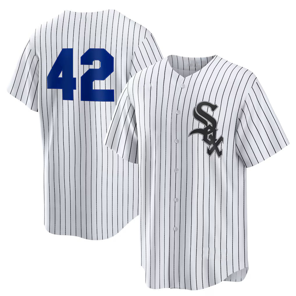 Chicago White Sox #42 Jackie Robinson White Jereymy Home 2025 Day Replica Jersey