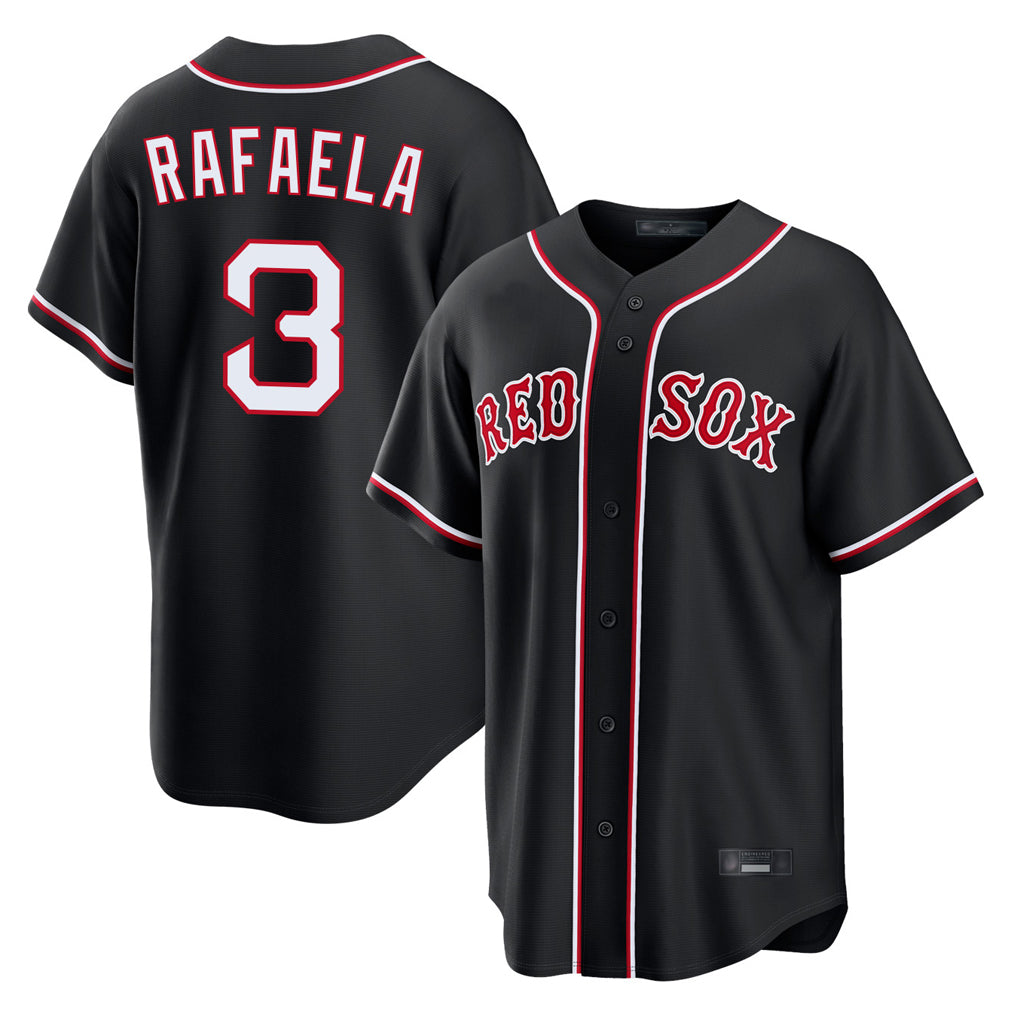 Boston Red Sox #3 Ceddanne Rafaela Player Black Jereymy Out Home Game Stitched Jerseys