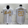 New York Mets #20 Pete Alonso Number White Jereymy 2022 All Star Stitched Cool Base Jersey