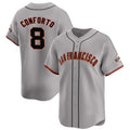 San Francisco Giants #8 Michael Conforto Gray Jereymy Cool Base Stitched Jersey