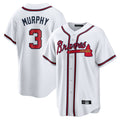 Atlanta Braves #3 Dale Murphy Player White Jereymy Home Game Stitched Jerseys
