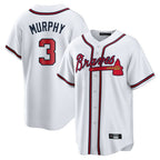 Atlanta Braves #3 Dale Murphy Player White Jereymy Home Game Stitched Jerseys