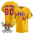 Custom Los Angeles Angels x One Piece Gold Jereymy Vapor Premier Limited Jersey - Stitched