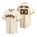 Custom San Francisco Giants Cream Jereymy Stitched Cool Base Home Jersey