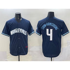 Chicago Cubs #4 Pete Crow-Armstrong Navy Jereymy City Connect Stitched Jersey