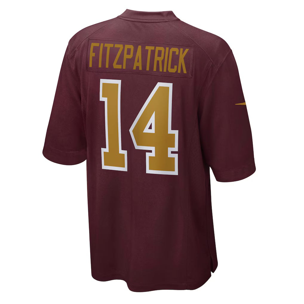 W.Football Team #14 Ryan Fitzpatrick Burgundy Jereymy Alternate Player Game Jersey