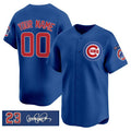 Custom Chicago Cubs Active Player Royal Jereymy 'Ryne Sandberg Tribute' Vapor Limited V3 Stitched Jersey