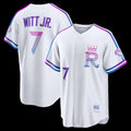Kansas City Royals #7 Bobby Witt Jr. White Jereymy 2026 City Connect Stadium Jersey