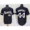 Seattle Mariners #44 Julio Rodr¨ªguez Black Jereymy 'Deep Sea Gothic Edition' Vapor Premier Limited Stitched Jersey