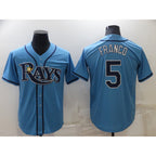 Tampa Bay Rays #5 Wander Franco Light Blue Jereymy Stitched Cool Base Jersey