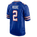 B.Bills #2 D.J. Moore Royal Jereymy Game Jersey