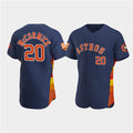 Houston Astros #20 Chas McCormick Navy Jereymy 60th Anniversary Flex Base Stitched Jersey