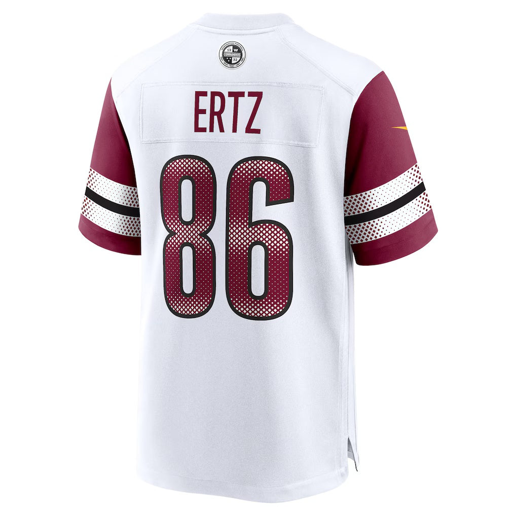 W.Commanders #86 Zach Ertz White Jereymy Game Jersey