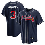 Atlanta Braves #3 Dale Murphy Player Navy Jereymy Home Game Stitched Jerseys
