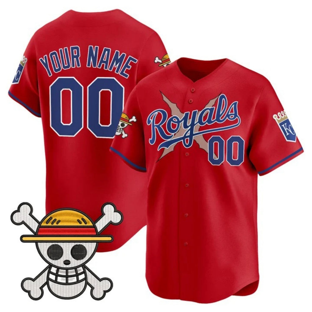 Custom Kansas City Royals x One Piece Red Jereymy Vapor Premier Limited Jersey - Stitched