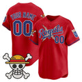 Custom Kansas City Royals x One Piece Red Jereymy Vapor Premier Limited Jersey - Stitched