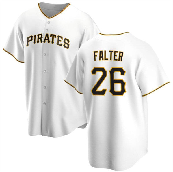 Pittsburgh Pirates #26 Bailey Falter White Jereymy Cool Base Stitched Jersey