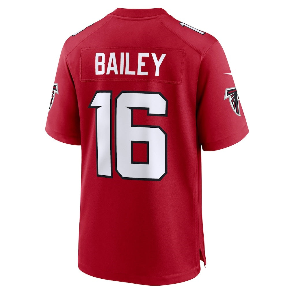 A.Falcons #16 Jake Bailey Red Jereymy Team Game Jersey