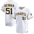 Pittsburgh Pirates #51 David Bednar White Jereymy 2025 Home Limited Stitched Jersey