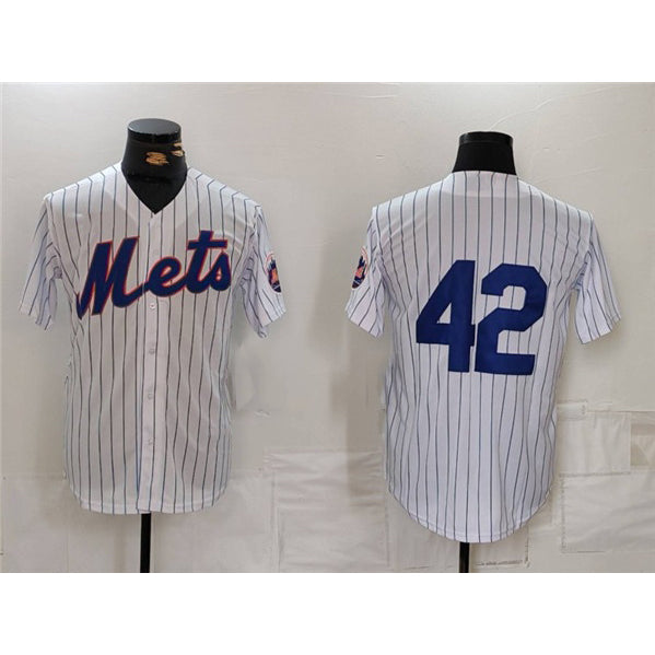 New York Mets #42 Jackie Robinson White Jereymy Cool Base Stitched Jersey