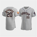 Houston Astros #20 Chas McCormick Gray Jereymy 60th Anniversary Flex Base Stitched Jersey