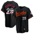 Baltimore Orioles #29 Samuel Basallo Player Black Jereymy USA 250 Fourth of July Home Game Stitched Jerseys