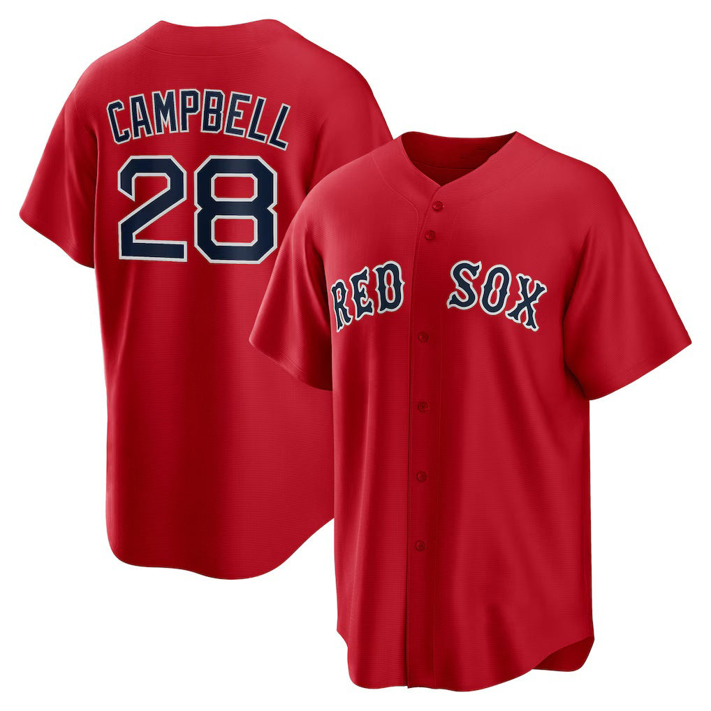 Boston Red Sox #28 Kristian Campbell Red Jereymy Alternate Replica Jersey