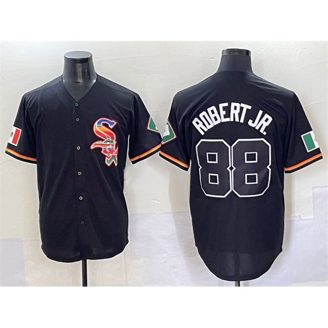 Chicago White Sox #88 Luis Robert Jr. Black Jereymy Mexico Limited Stitched Jersey