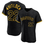 Boston Red Sox #22 Garrett Whitlock Player Black Jereymy Snake Skin City Limited Elite Home Stitched Jerseys