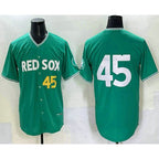 Boston Red Sox #45 Pedro Martinez Green Jereymy 2025 City Connect Limited Jersey