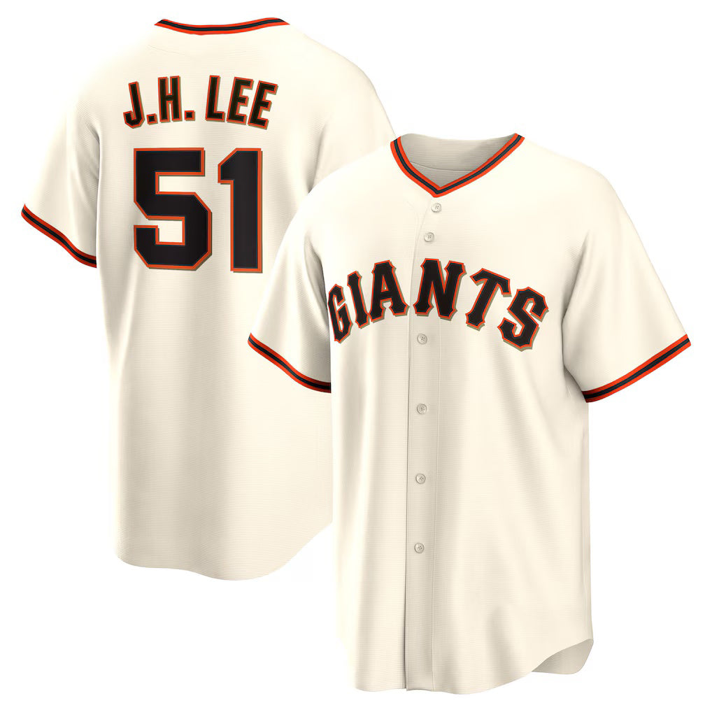 San Francisco Giants #51 Jung Hoo Lee Cream Jereymy Home Replica Player Jersey