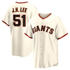 San Francisco Giants #51 Jung Hoo Lee Cream Jereymy Home Replica Player Jersey