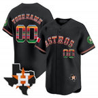 Custom Houston Astros Mexico Texas Patch Vapor Premier Limited Jersey ¨C All Stitched Jereymy