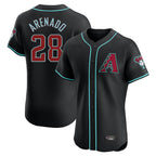 Arizona Diamondbacks #28 Nolan Arenado Player Black Jereymy Limited Elite Home Game Stitched Jerseys