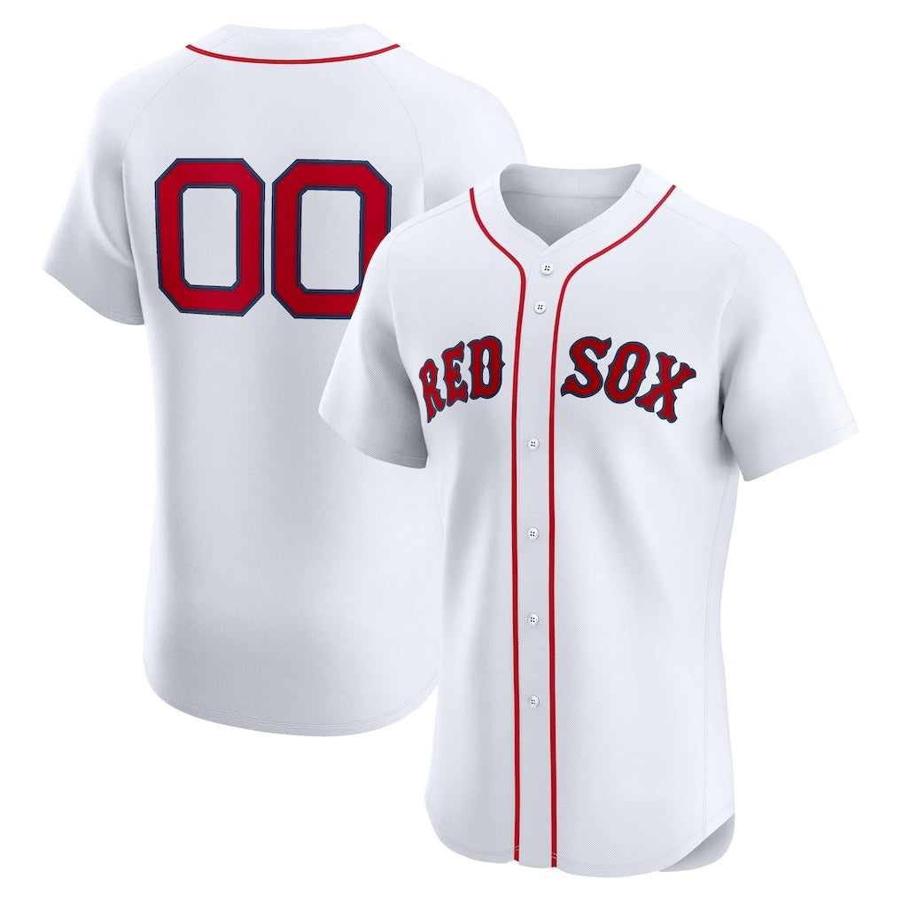 Custom Boston Red Sox White Jereymy Home Elite Jersey