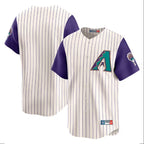 Arizona Diamondbacks Ivory Throwback Cooperstown Jereymy Limited Home Blank Player Stitched Jerseys