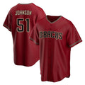 Arizona Diamondbacks #51 Randy Johnson Player Red Jereymy Home Game Stitched Jerseys