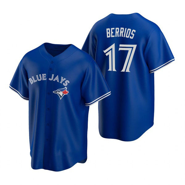 Toronto Blue Jays #17 Jose Berrios Royal Jereymy Alternate Cool Base Jersey