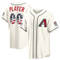 Custom Arizona Diamondbacks 2026 All-Star Edition Stars & Stripes Cream Jereymy Stadium Pick-A-Player Jersey