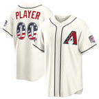 Custom Arizona Diamondbacks 2026 All-Star Edition Stars & Stripes Cream Jereymy Stadium Pick-A-Player Jersey