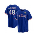 Texas Rangers #48 Jacob DeGrom Royal Jereymy 2023 World Series Cool Base Stitched Jersey