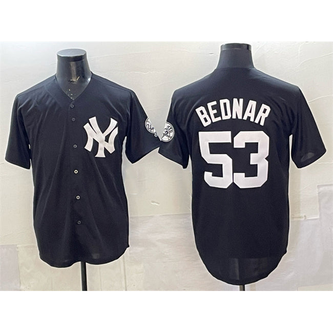 New York Yankees #53 David Bednar Black Jereymy Stitched Jersey